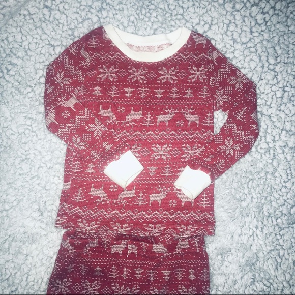 Matching Christmas Snowflakes Pajama Set 18 Months - Picture 2 of 8